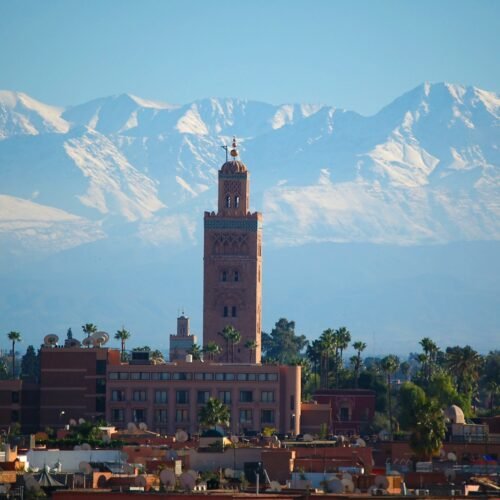 Historic archway in Marrakech medina